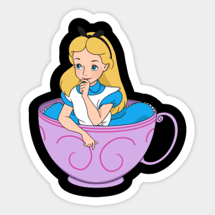 Teacup Alice Sticker